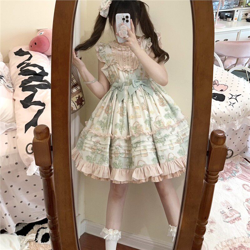 途川少女小青提洛丽塔连衣裙