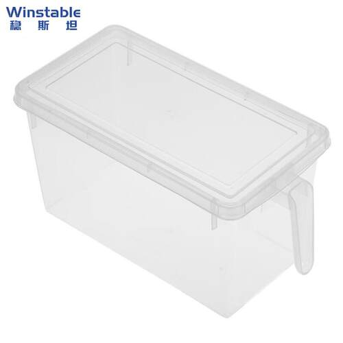 稳斯坦WST1042带把手PP塑料收纳盒带盖抽屉储物周转箱密封保鲜盒4
