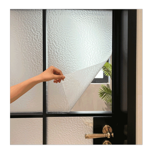 希偌水波纹玻璃贴纸复古窗户贴膜卫生间浴室防爆防走光透光不透明