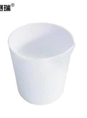 安赛瑞聚四氟乙烯烧杯实验室PTFE烧杯F4四氟烧杯500ml不含盖60085