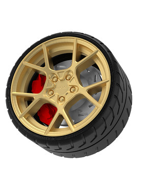10.5mm 1/64 BBS LM 小比例汽车模型动态德芙轴承轮毂