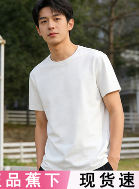 蕉下短袖T恤男款CT006户外圆领透气内搭棉质打底衫夏休闲运动上衣