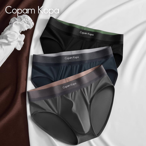 CopamKopa男士三角内裤男生款纯棉裆抗菌透气2026新款运动短裤衩