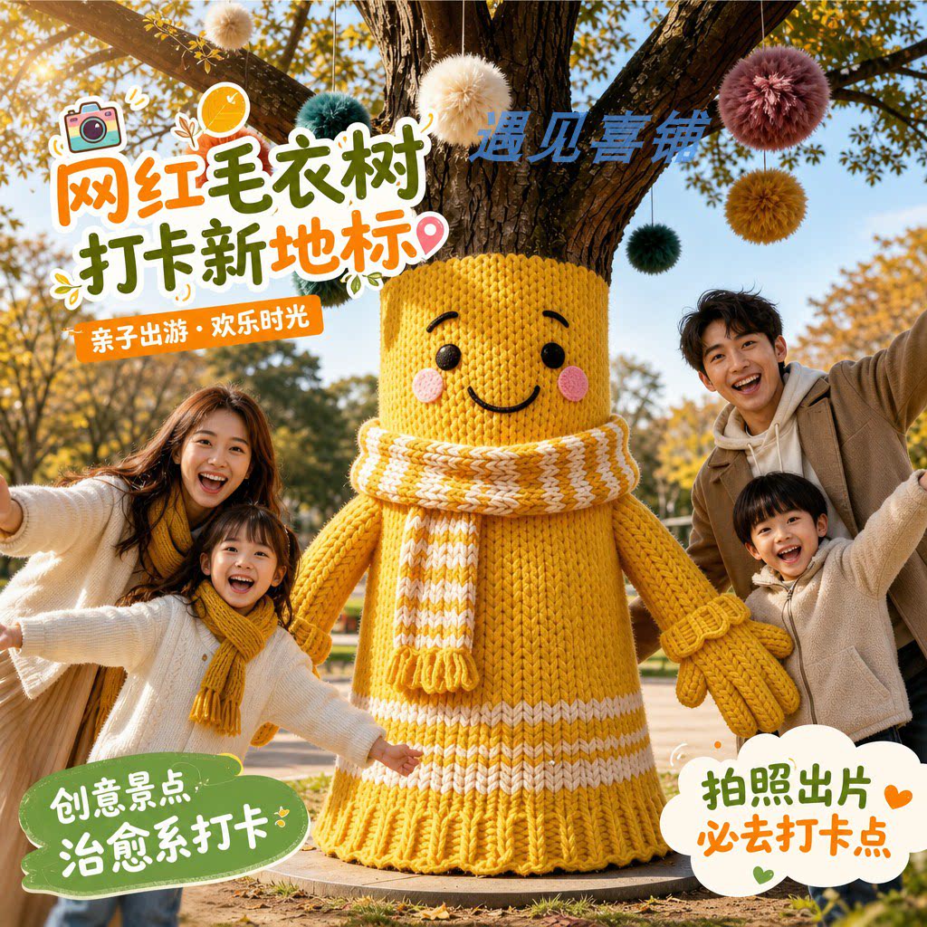 美陈户外景区商业街秋冬亲子打卡