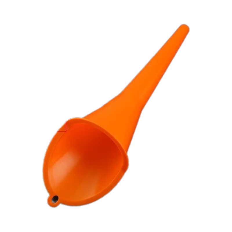 汽车摩托车机油加油漏斗防溢免手扶便携塑料胶设计实用工具加长款