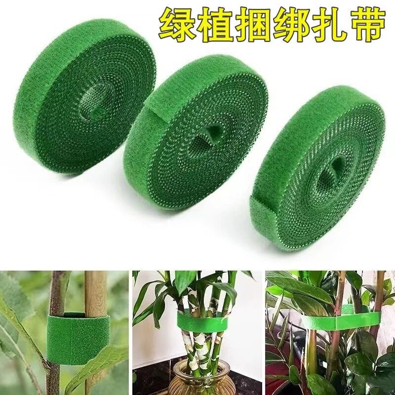 植物绑带自粘带电缆扎带彩色塑料尼龙环缠绕拉链束背对背魔术贴