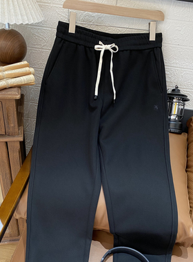 保罗彼得专柜正品男士松紧腰休闲舒适束脚运动长裤简约ZFDC99550