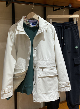 保罗·彼得 专柜正品户外防水女士冲锋衣夹克外套米白SKDC73630