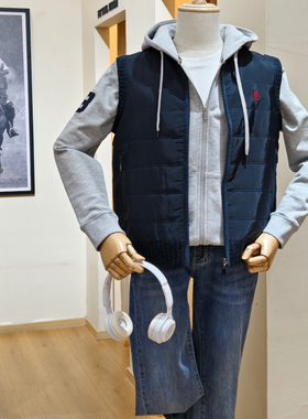 保罗彼得专柜正品男士立领针织面料马甲时尚舒适大方MJCC34450