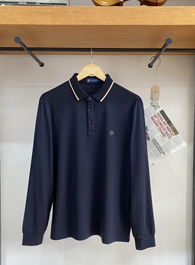保罗彼得 DTDA48570  专柜男士翻领长袖polo衫 柔软亲肤 商务休闲