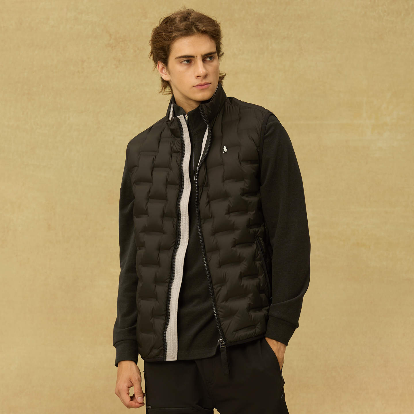 男士立领羽绒马甲 冬季新款简约百搭DIV.POLO商场同款RY0464552