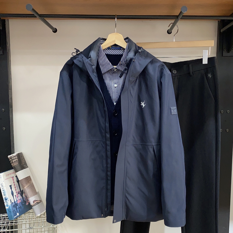 保罗彼得男士羽绒夹克一衣三穿