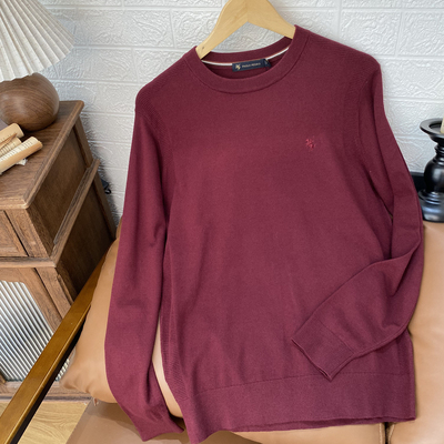 男士圆领针织衫休闲柔软百搭