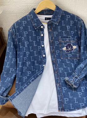 保罗彼得专柜正品男士牛仔衬衫外套舒适休闲百搭经典CWCC58820