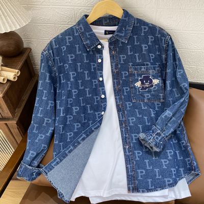 保罗彼得专柜正品男士牛仔衬衫外套舒适休闲百搭经典CWCC58820