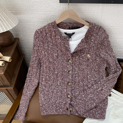 保罗彼得专柜正品女士针织开衫软糯亲肤 贴身不扎 舒适UKECZ00350