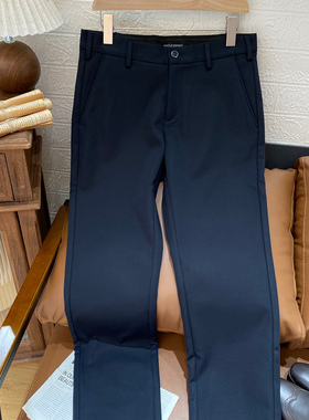 保罗彼得专柜正品男式平腰休闲裤加绒保暖时尚简约舒适KPDC99330