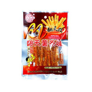 翻天娃辣条薯条39g*20包湖南特产经典怀旧零食麻辣零食辣片豆皮