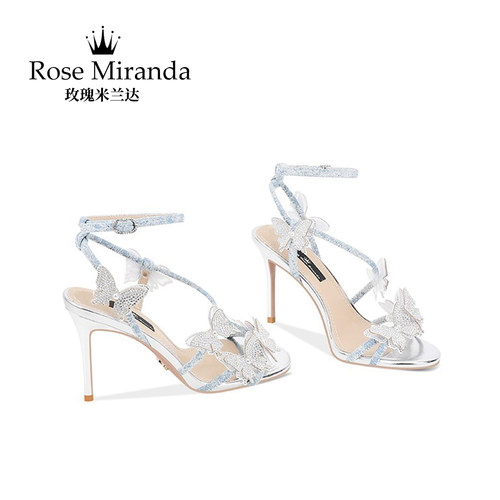 玫瑰米兰达RoseMiranda高跟鞋时尚蝴蝶结宴会小众设计凉鞋