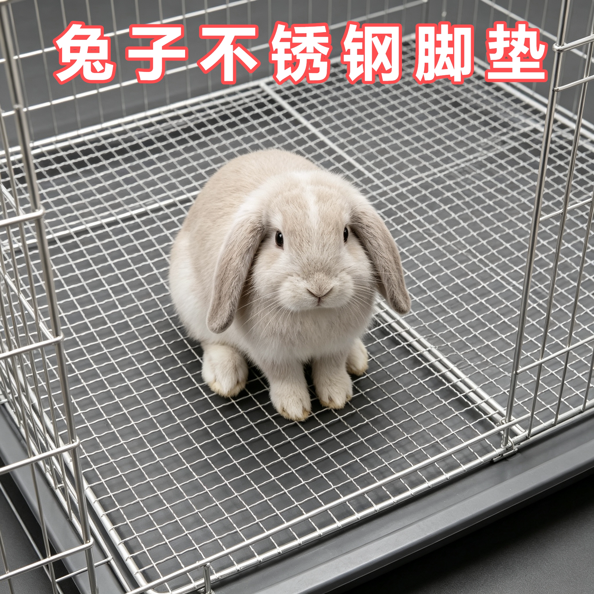 兔子专用脚垫防咬防卡脚铁丝镀锌网加粗网片方形宠物用品网格垫