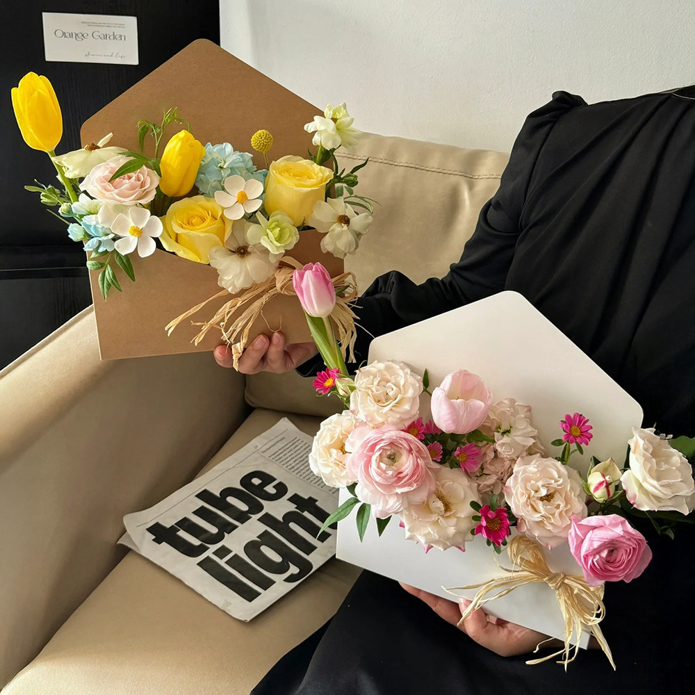 信封花盒花束包装礼盒图片