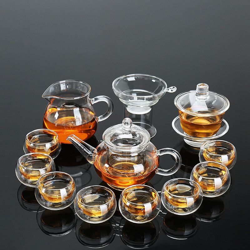 耐热玻璃茶具套装整套茶盘泡茶用具家用办公功夫茶具普洱花茶杯子在类目 餐饮具, 茶具, 茶盘中 - 来自Buy2taobao.com提供专业的淘宝代购服务