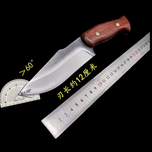 新星纯手工刀加厚锻打刀弹簧钢刀安大略18剁分割刀雷胖子户外砍柴