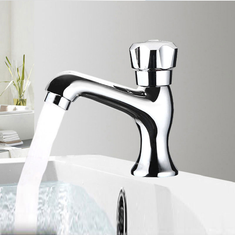 jomoo九牧卫浴单把单孔洗脸面盆龙头精铜快开单冷水龙头卫生间