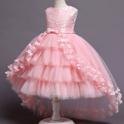 Amazon hot selling girls dress trailing lace lace tutu skirt