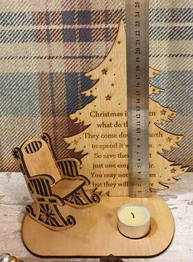 Christmas Remembrance Candle Ornament Merry Christmas in Hea