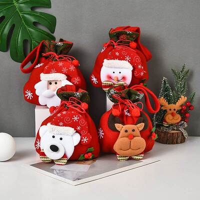 Cute Christmas Gift Bag Christmas Gift Handbag圣诞节装饰