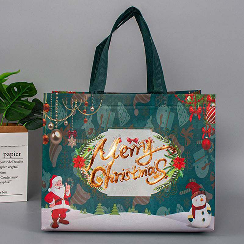 Gift Packaging Bag Large Capacity Folding Christmas Handbag