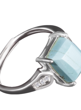 原矿女士乌兰花复古霸气风戒指