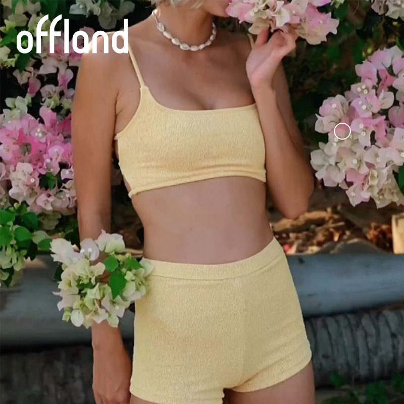 Offland Palomas Swim&Gym 分体泳衣运动内衣运动短裤 周雨彤同款