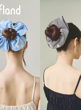 Offland Waterandothers Jadore Bacon 大花格纹发圈头饰