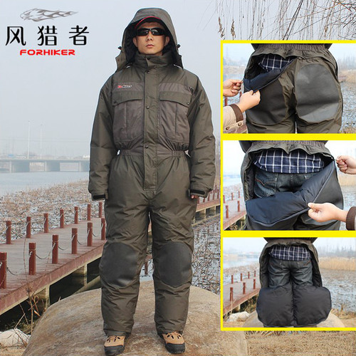 风猎者羽绒加厚保暖防水钓鱼服