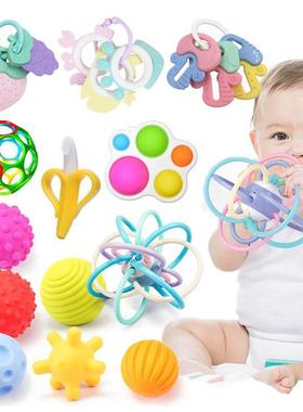 Rattle Teether Toys For Babies Educational Baby Games Rattle