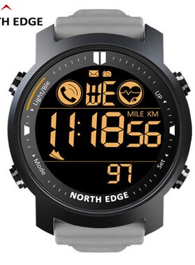 NORTH EDGE Laker 心率防水游泳蓝牙手表卡路里消耗战术手表