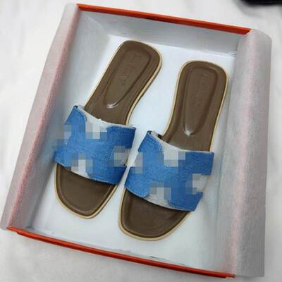 Fashion Flat Slippers Women Summer Beach Shoes Girls Size 42