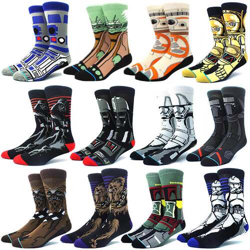 Star Wars Movie Stockings Master Yoda R2-D2 Cosplay Socks