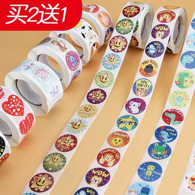 500pcs Reward Stickers Encouragement Sticker Roll for Kids