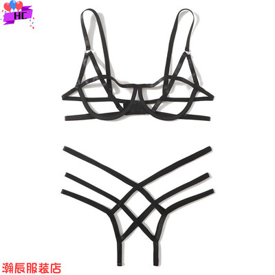 Sexy lingerie hollow bra and panties睡衣内衣性感镂空文胸内裤