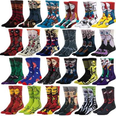Men fashion socks anime funny socks hip hop personality