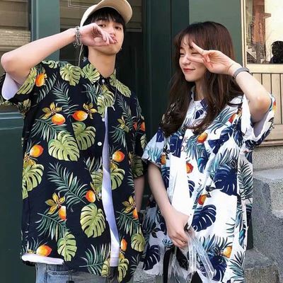 海岛度假穿搭男生海边衣服沙滩衬衫风女透气巴厘岛三亚夏威夷泰国