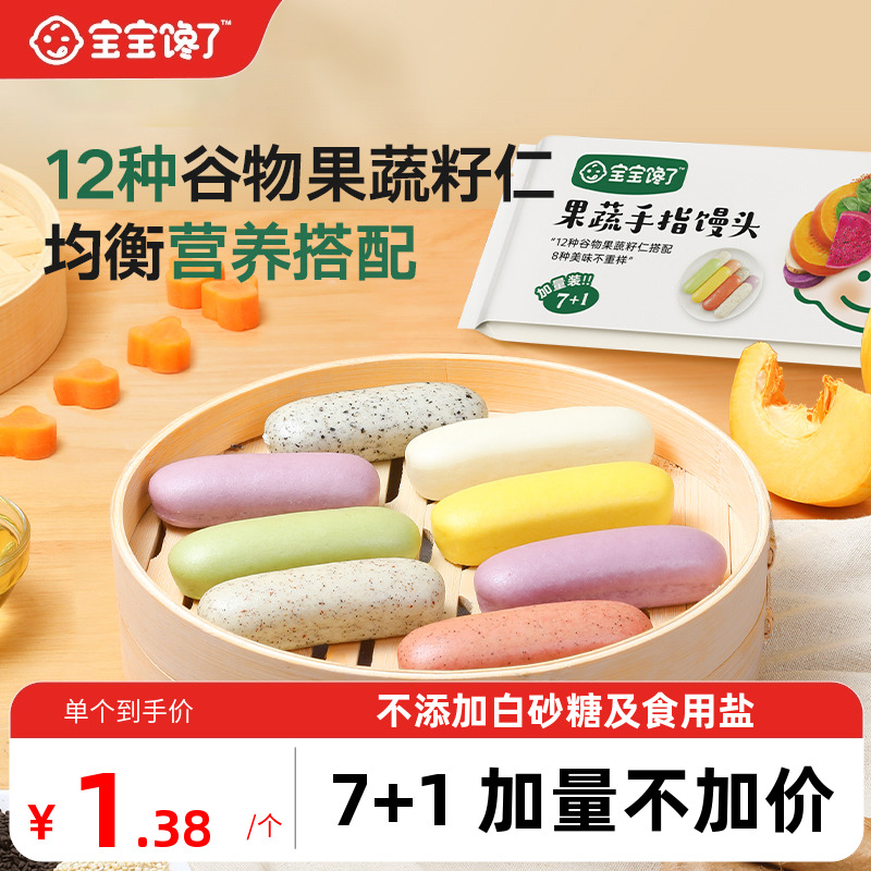 宝宝馋了果蔬手指馒头