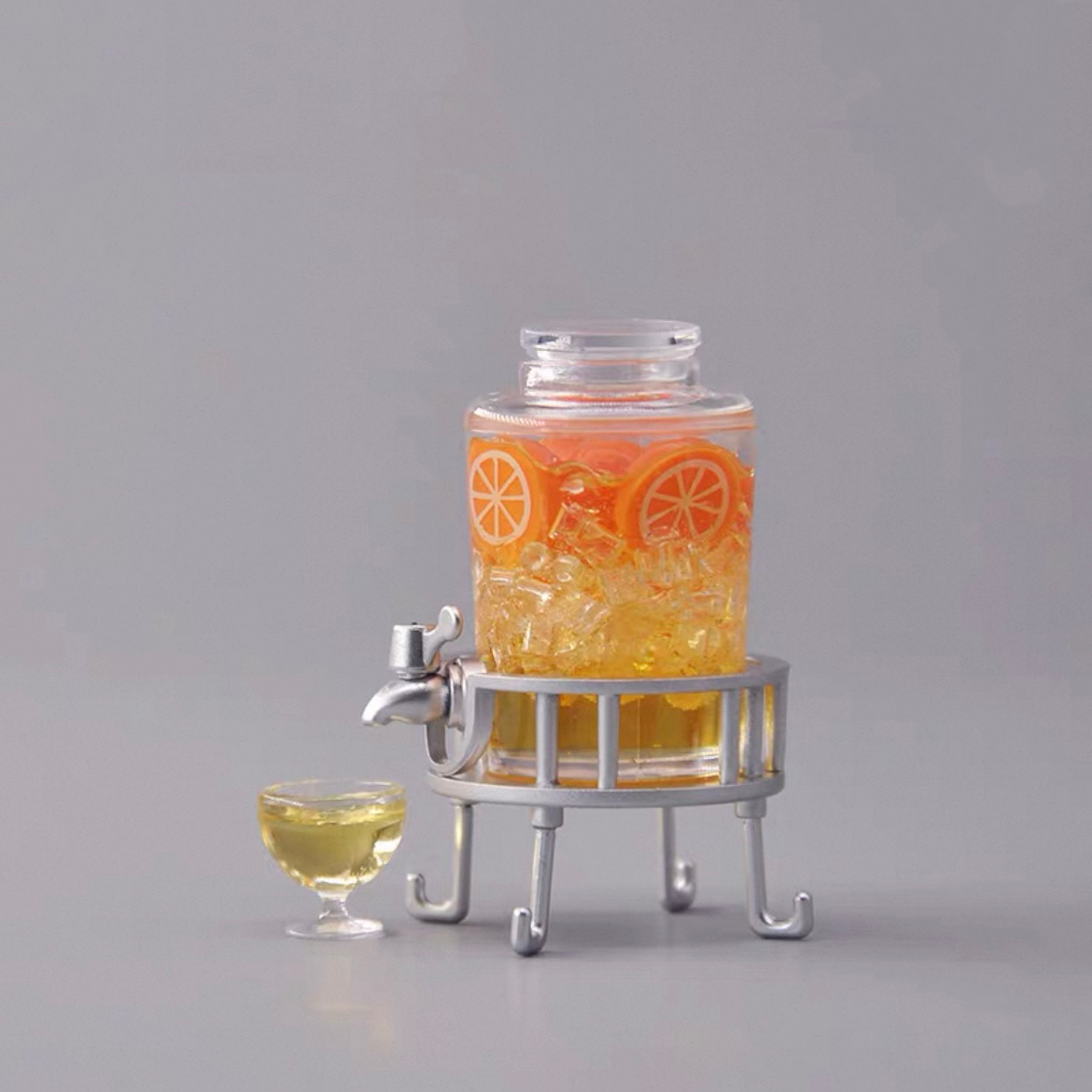 迷你果酒桶鲜果汁机Dollhouse娃娃屋1/12分微缩食玩场景模型摆件