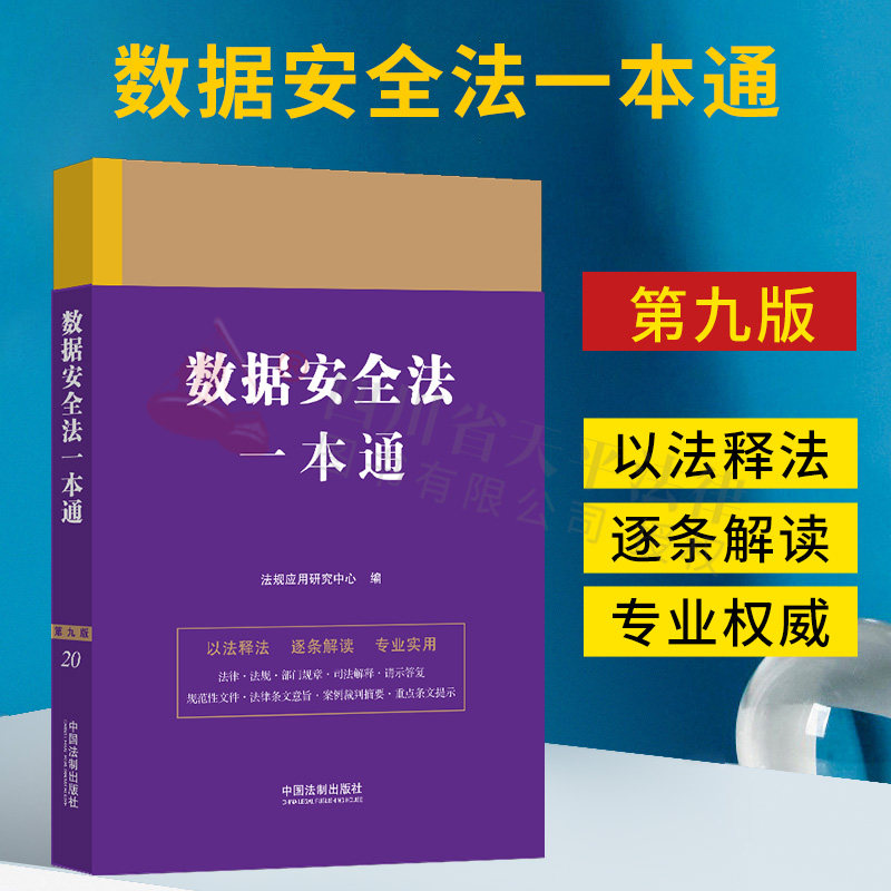 2023新书 数据安全法一本通20 第九版第9版 数据安全法律法规部门规章司法解释规范性文件案例裁判摘要法律实务书籍法制出版社