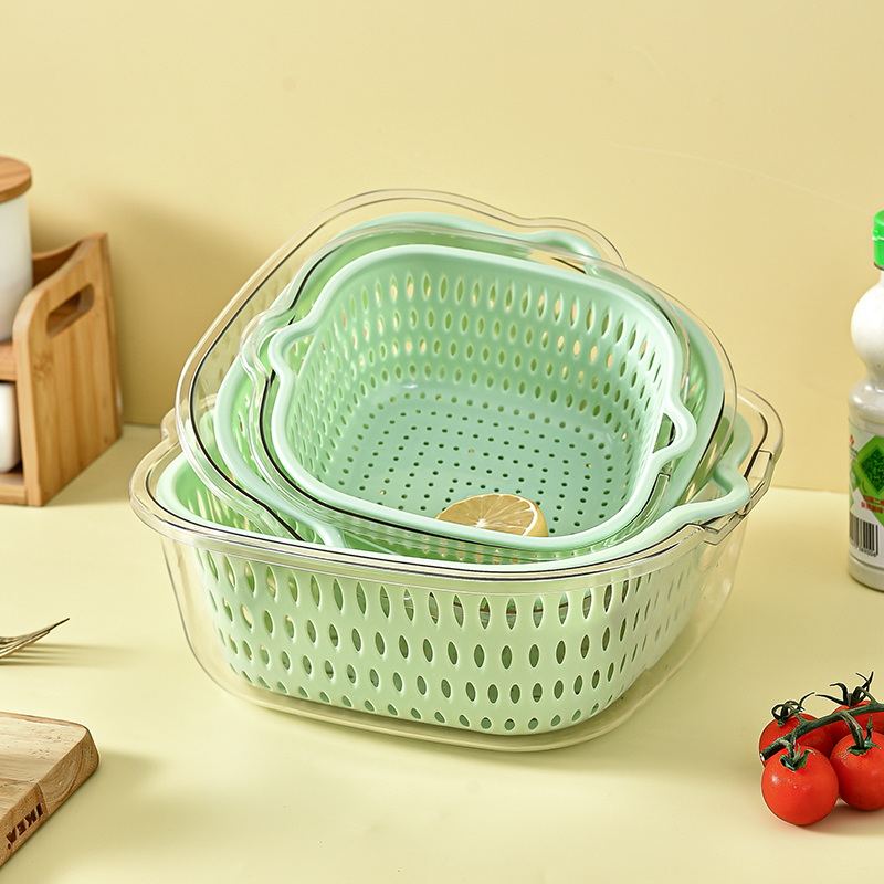 双层高颜值洗菜盆沥水篮厨房