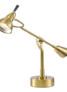 中山工厂直销TECNOLUMEN 美式家居现代简约客厅装饰卧室台灯黄铜