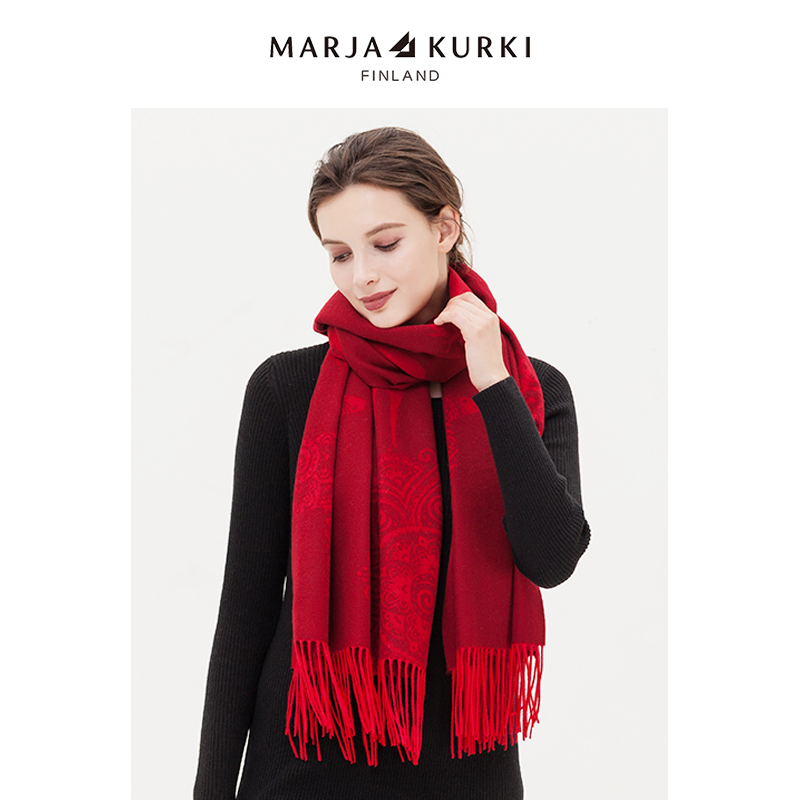 MARJAKURKI冬季加厚保暖围巾